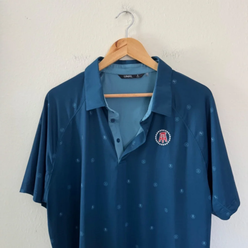 UNRL Barstool Sports Performance Polo Men's XL Blue Golf Casual